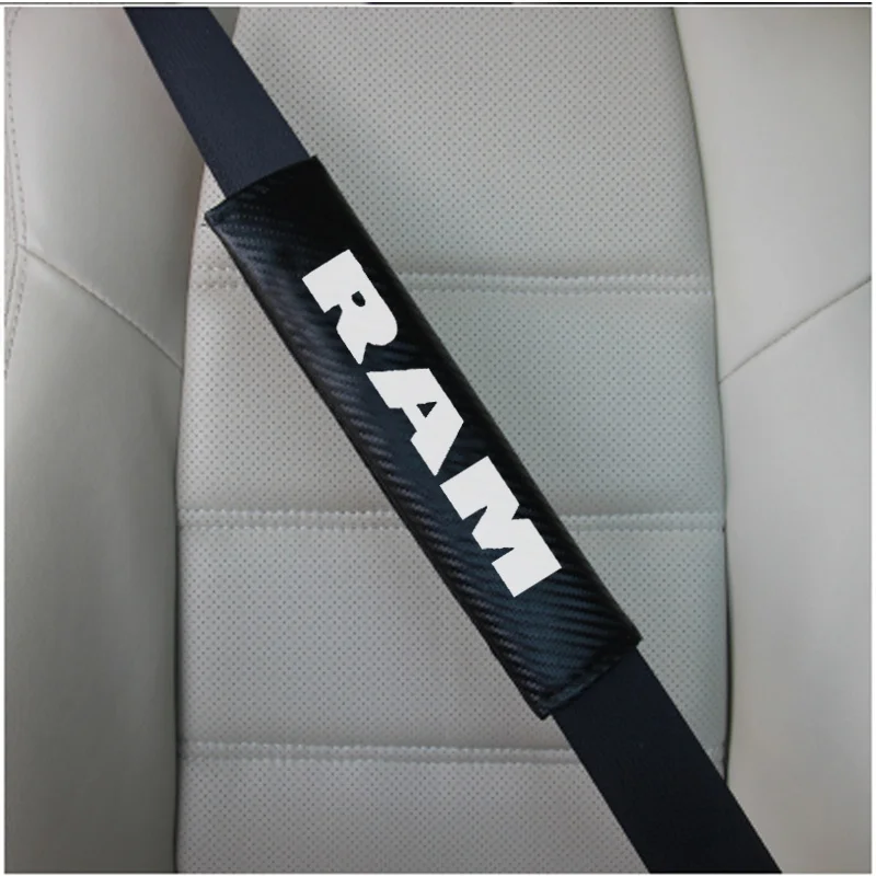 

2pcs PU Fashion Car Seat Belt Cover Car Seat belt shoulder Pads for Dodge RAM