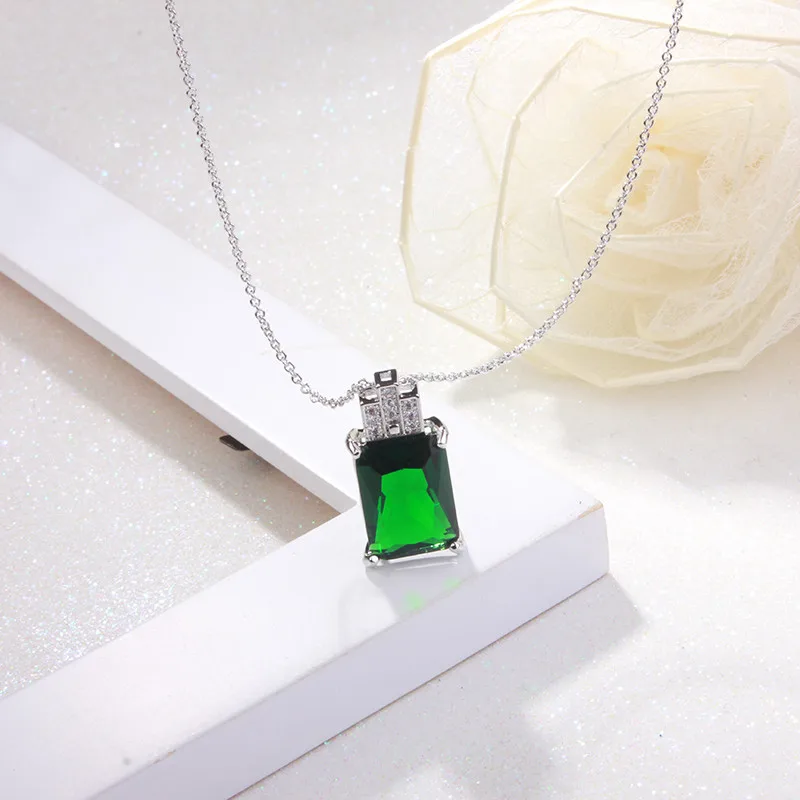 CC Jewelry модное женское колье из серебра 925 пробы набор украшений для женщин CZ