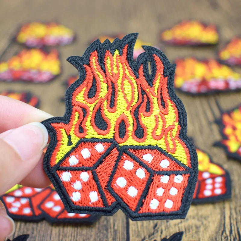5 шт. патчи с вышивкой в виде игральных костей|fashion patches|patches fashionpatches for clothing iron |