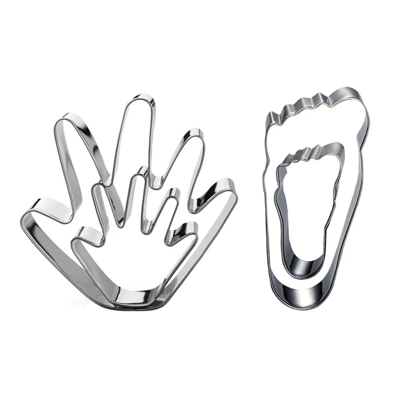 Новинка 4 шт. милый детский комплект для ног и рук резак печенья из нержавеющей