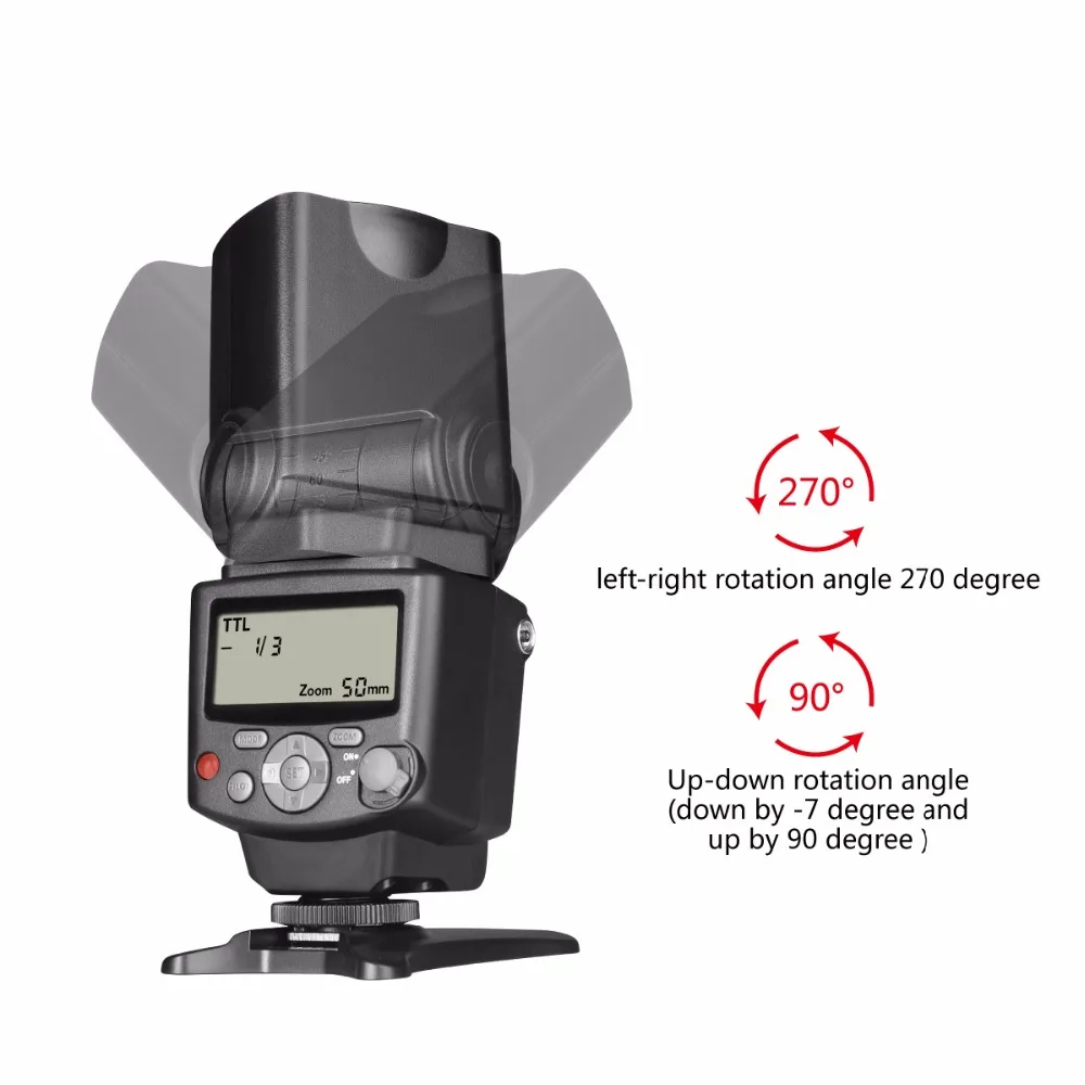 Фотовспышка для Canon EOS cameras 5DII 6D 7D 40D 50D 60D 70D 550D 600D|speedlite for canon|for canonspeedlite canon |