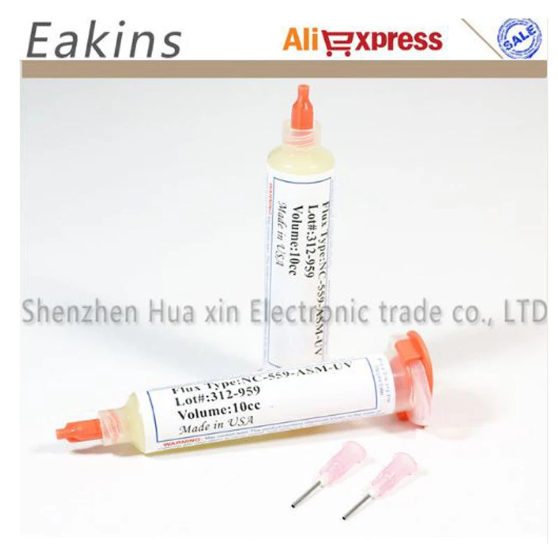 2шт механик 10CC NC-559-ASM-UV(TPF) резист для пайки реболлинг пайка мяч ремонт Сварка паяльная флюсовая паста пайка+ иглы