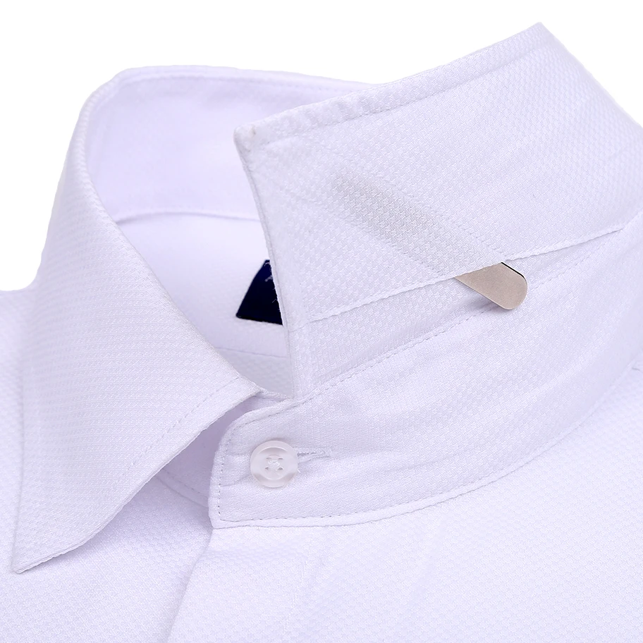 Мужская классическая рубашка с длинными рукавами и скрытой планкой|french dress shirt|dress