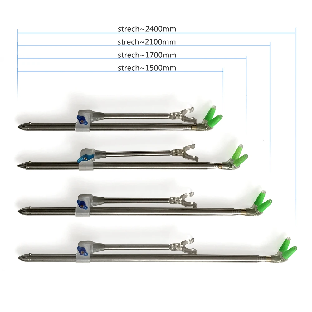 Многофункциональный Двойной телескопический держатель для удочки из