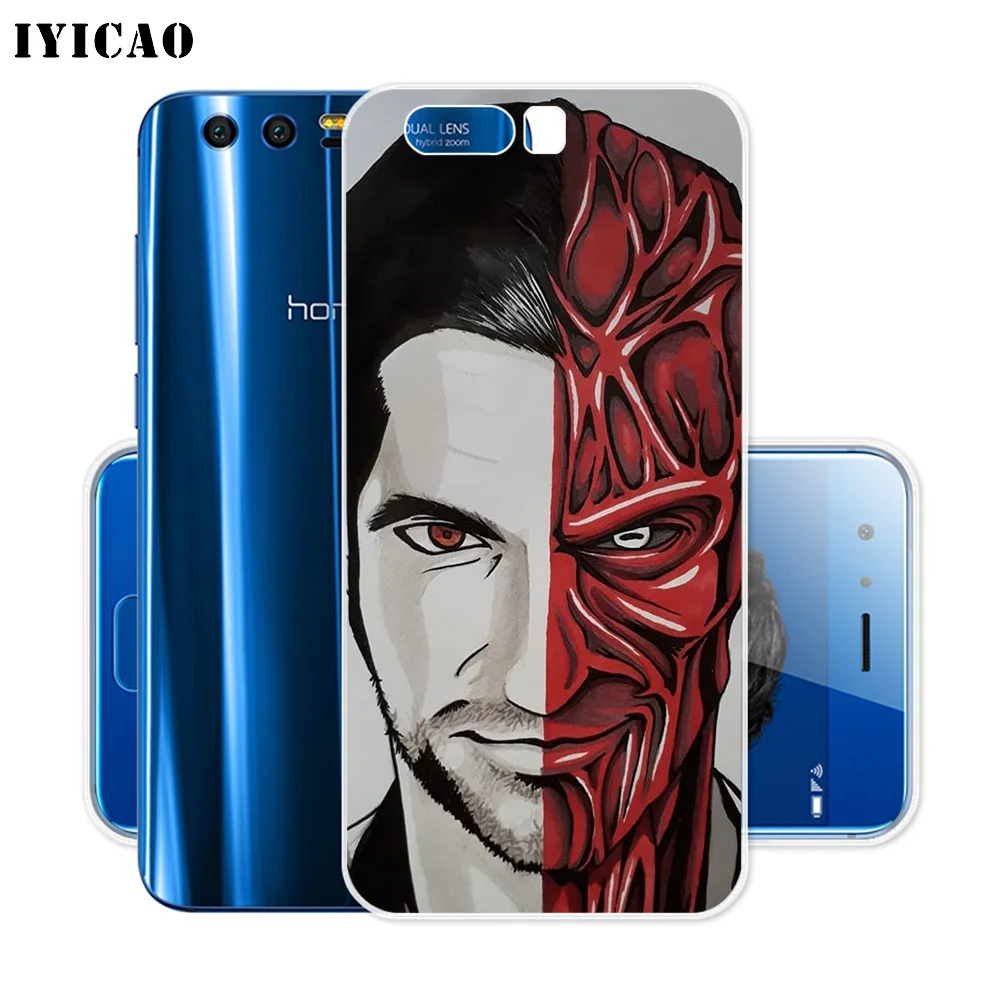 Мягкий силиконовый чехол IYICAO Lucifer Tom ellux для ТВ шоу Huawei Y9 Y7 Y6 Prime 2018 Honor 8C 8X 8 9 10 Lite 7X 7C