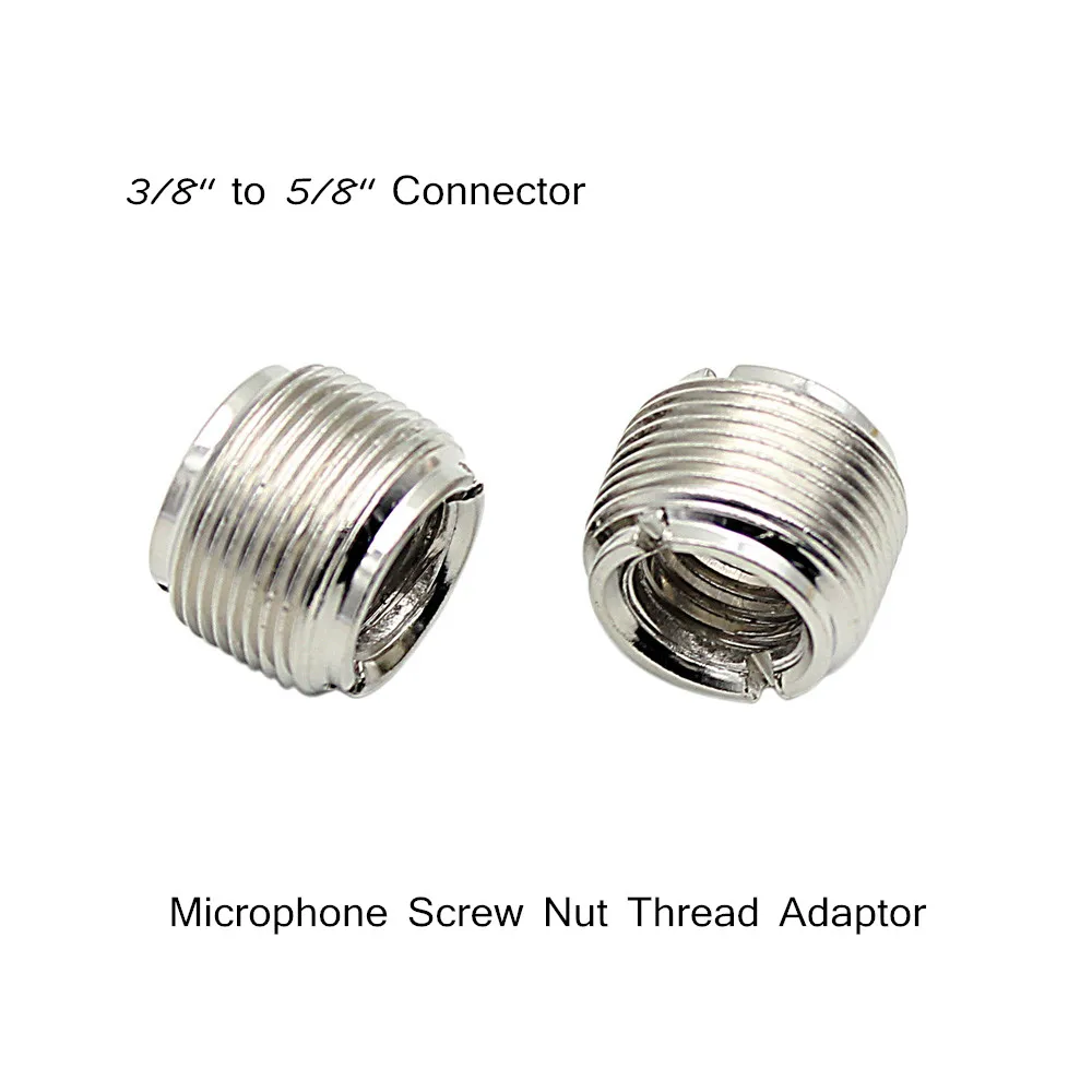 Адаптер для микрофона с винтовой гайкой 2 шт. 3/8 &quotдо 5/8&quot | Электроника