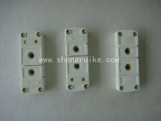 Разъем мини-термопары B плоский штекер и гнездо синего цвета похожий на OMEGA |