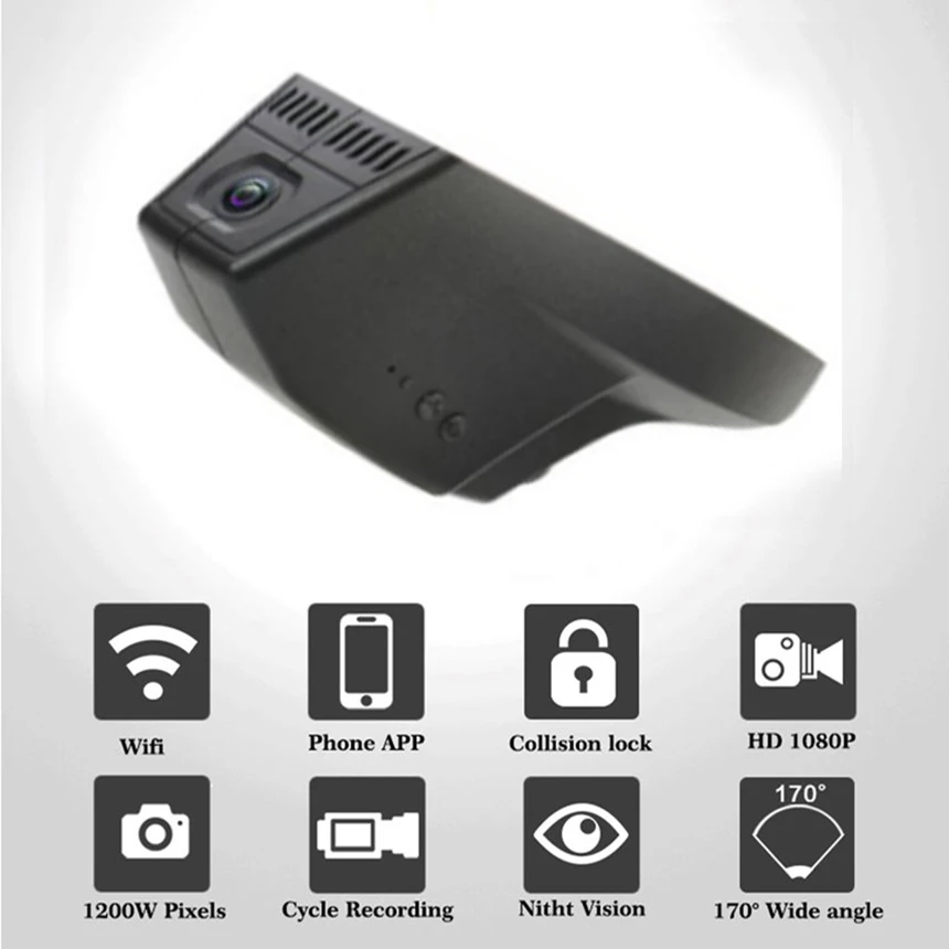 LiisLee Автомобильный видеорегистратор маленький беспроводной Wifi DVR Dash камера для X5