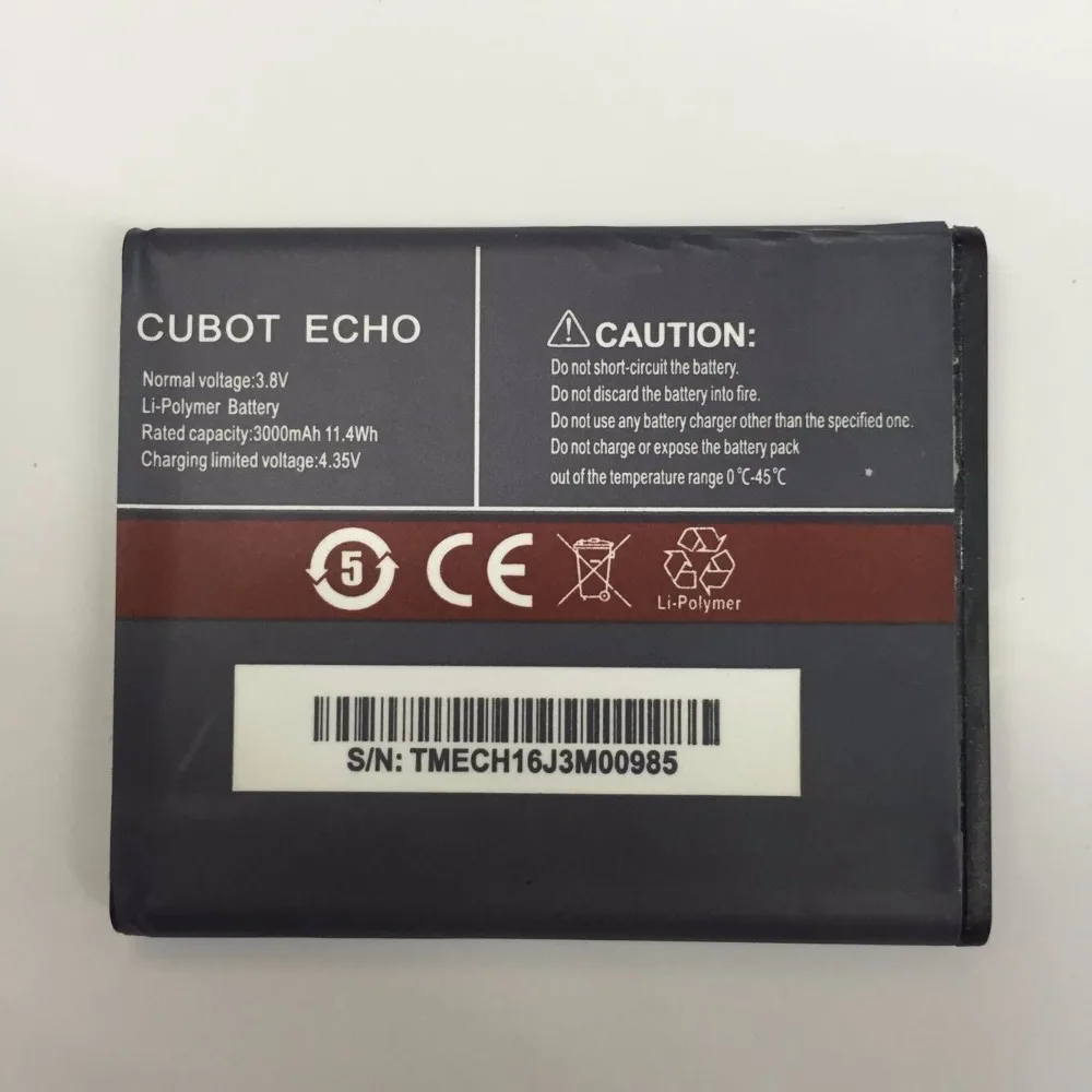 Новый для CUBOT ECHO аккумулятор 3000 мАч 5 0 дюймов MTK6580 Оригинальный мобильного