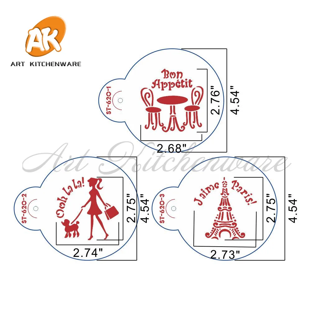 Парижский трафарет для покупок печенья украшения тортов трафареты помадки набор