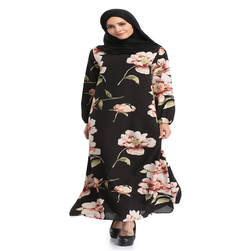 Женские длинные мусульманские платья абайя элегантные модные повседневные