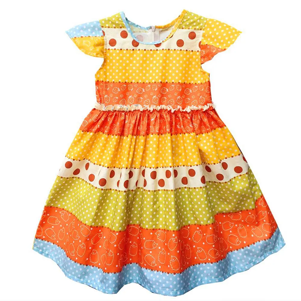 Kseniya kids/новое летнее хлопковое платье принцессы без рукавов для девочек от 2 до 14 лет модное летнее платье для девочек г - Цвет: 013