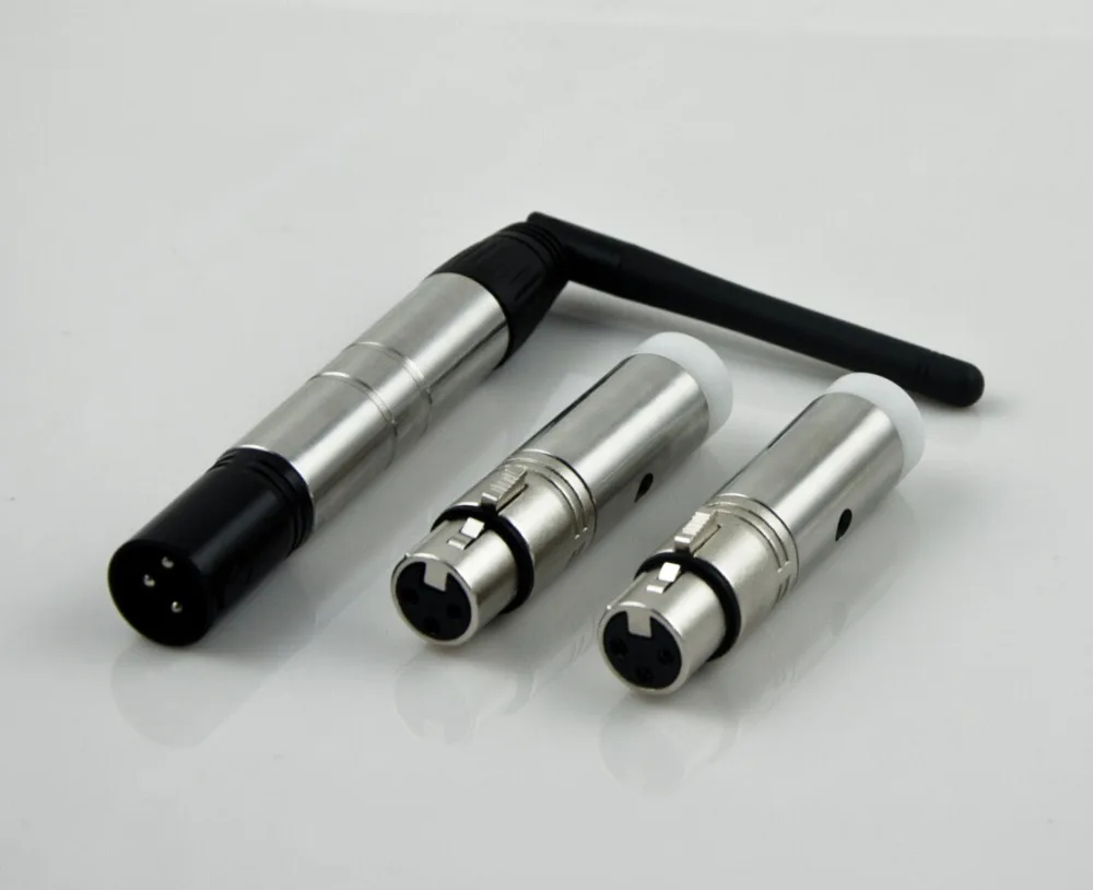 

3pcs 2.4G 126Channel Wireless DMX disco light Controller led light control 1pcs Transmitter+2pcs Receivers