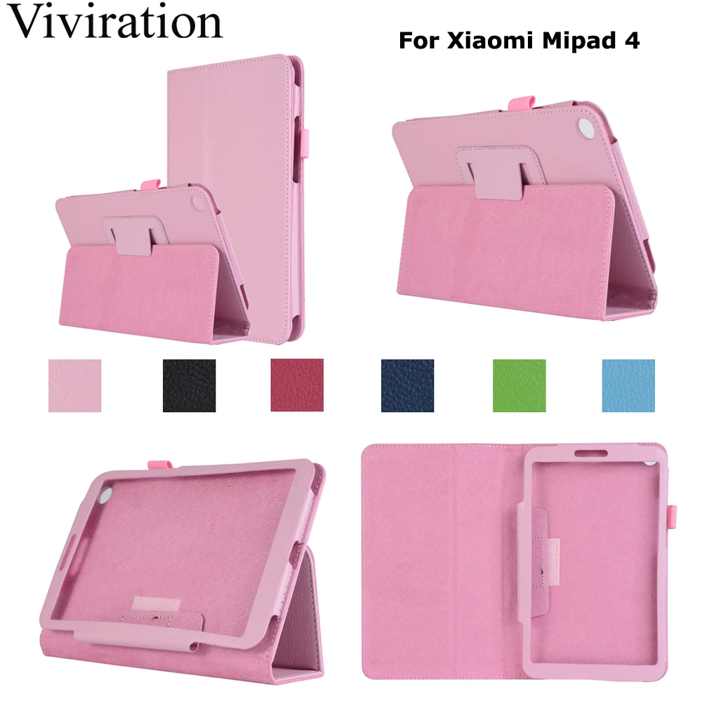 Розовый смарт чехол для планшета из искусственной кожи Xiaomi MiPad 4 8 0 дюйма