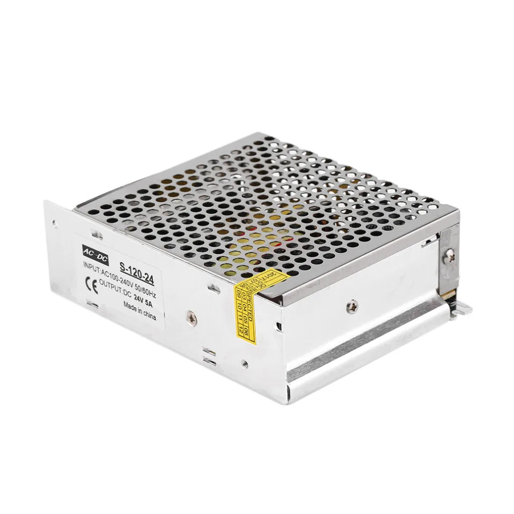 DC 24V 5A 120W AC100-240V переключатель светодиодный источник питания импульсный