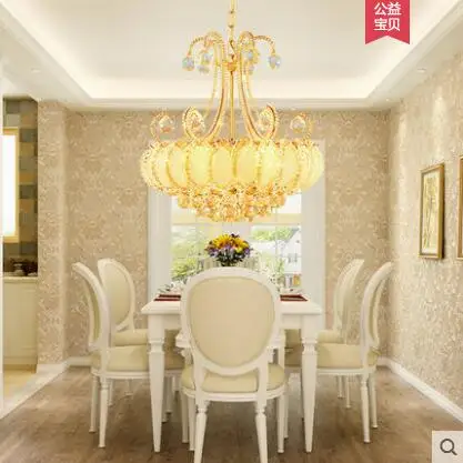 

European and American crystal chandeliers restaurant atmosphere LED kitchen dining room bedroom aisle lamp