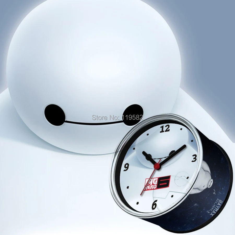 Бесплатная доставка Big Hero 6 часы Baymax Time цифровые в банке Подарочные настольные PULSO