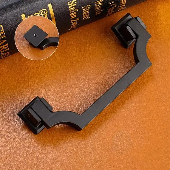 2.5'' 3.75&quot Black Drawer Pulls Drop Ring Dresser Knobs Bail Pull Cabinet Handle Door Handles Kitchen Cupboard Hardware |