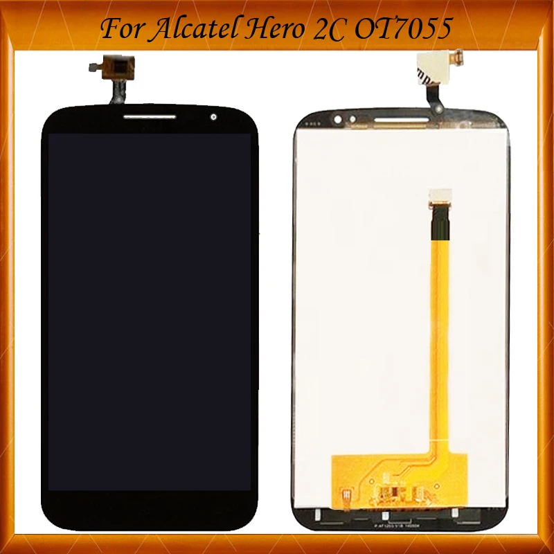 6 дюймовый черный ЖК дисплей для Alcatel One Touch Hero 2C OT7055 7055A кодирующий преобразователь