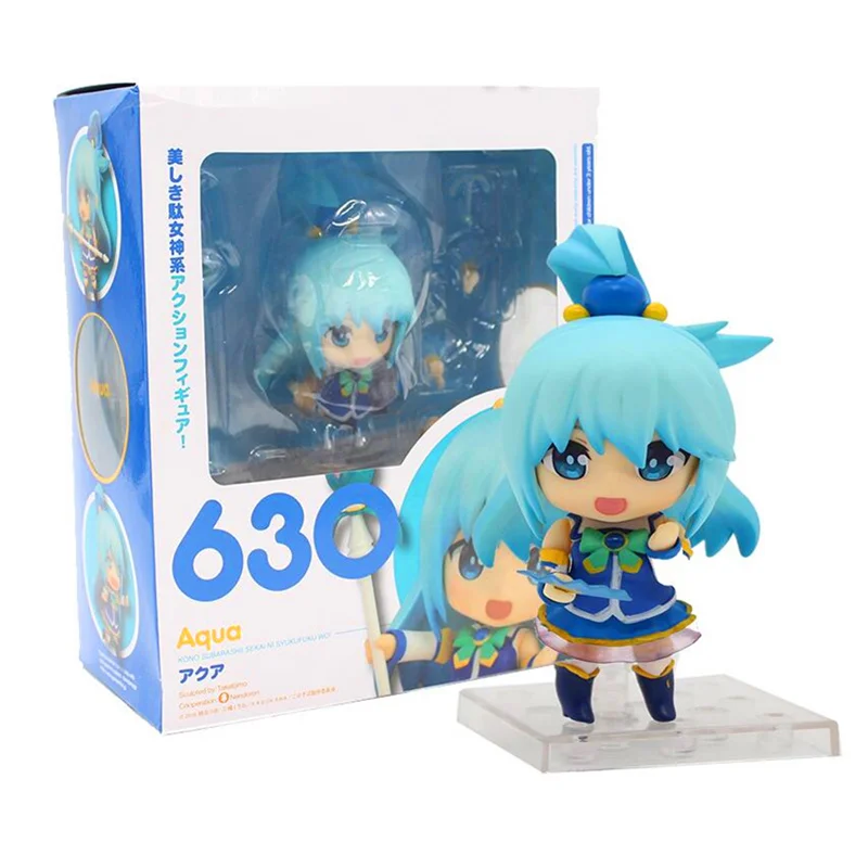 Nendoroid 630 аниме Kono Subarashii Sekai ni Shukufuku wo! Аква ПВХ фигурка Коллекционная модель игрушки