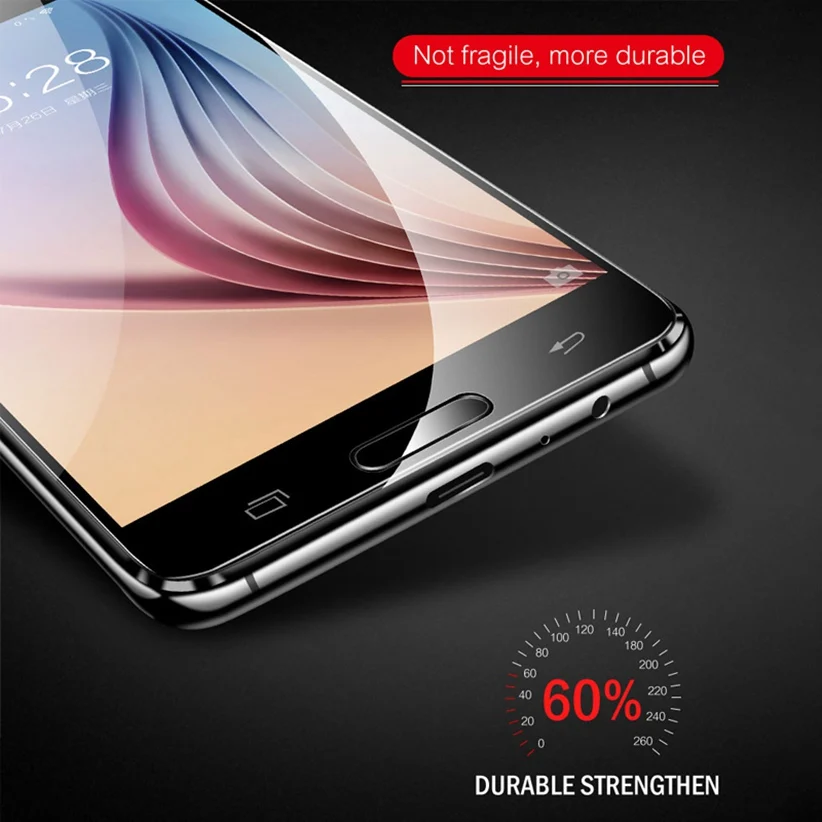 Reaoom 5D полное покрытие для samsung Galaxy J3 Pro Стекло закаленное изогнутые Защитная