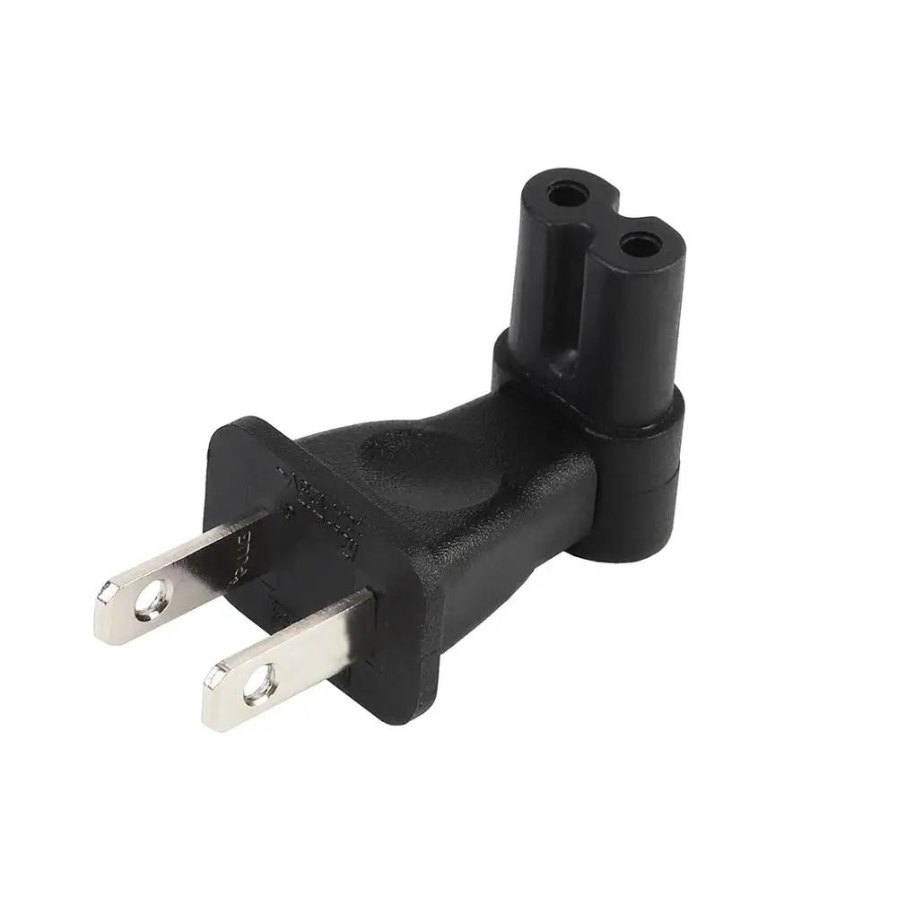 Переходник NEMA 1-15P на IEC320 C7 США адаптер преобразования питания 2-контактный штекер