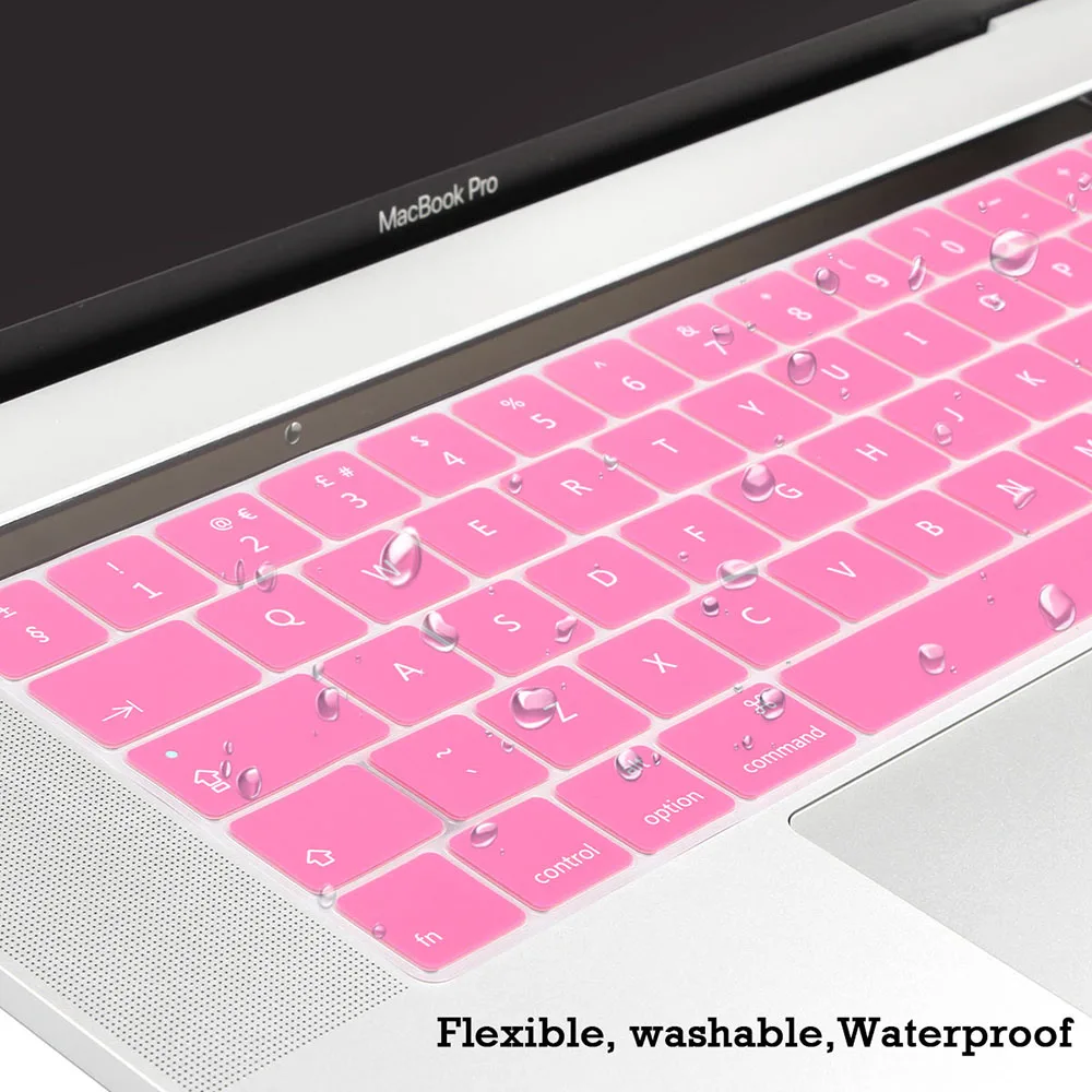 Ультратонкий силиконовый чехол на клавиатуру для Macbook Pro 13 A1706 A1989 15 A1707 с сенсорной