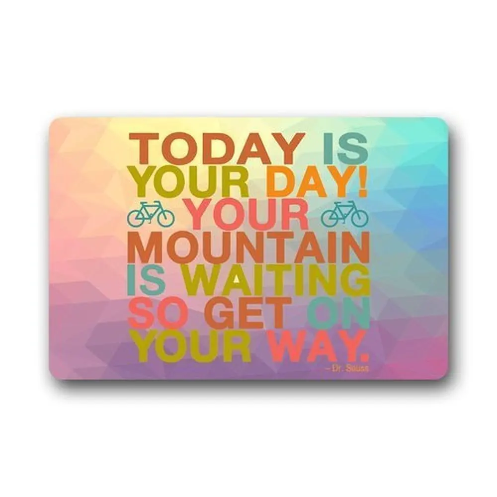 Память дома на заказ Dr.Seuss нетканый материал Крытый Открытый дверной коврик