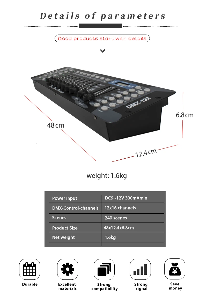 DJworld DMX консоль 1024 контроллер для освещение для сцены DMX 512 DJ контроллер оборудование международный стандарт движущийся головной свет