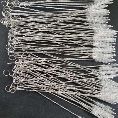 200 pcs 26cm x0.6cm Stainless steel straw cleaning brush pipe cleaner baby | Дом и сад