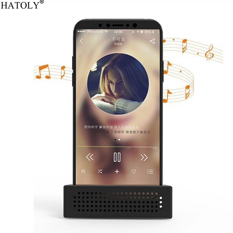 Портативный мини телефон усилитель звука для Huawei Xiaomi Универсальный кронштейн