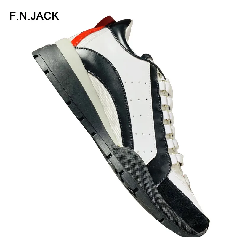 F. N. JACK/мужские новые модные кроссовки; спортивная обувь для мужчин; смешанные цвета; сезон весна-осень; Мужская обувь; повседневная обувь на шнуровке