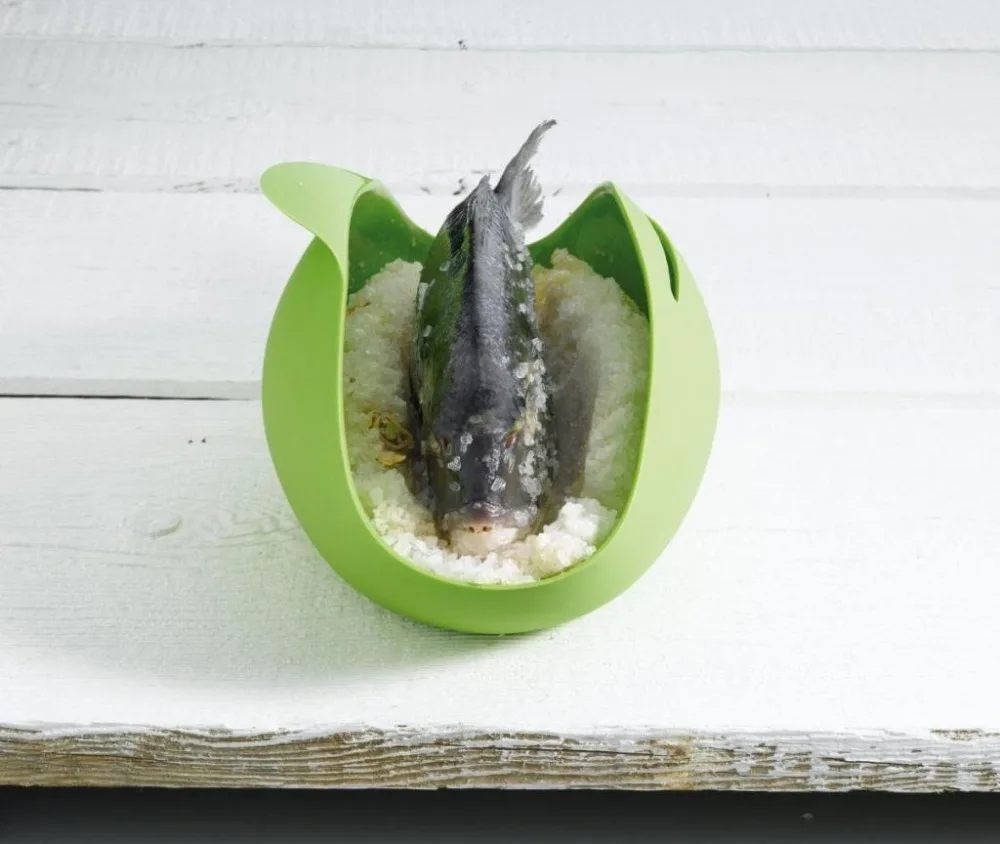 1 шт. силиконовый Пароварка чаша для рыбы чайник складная микроволновая печь Poacher