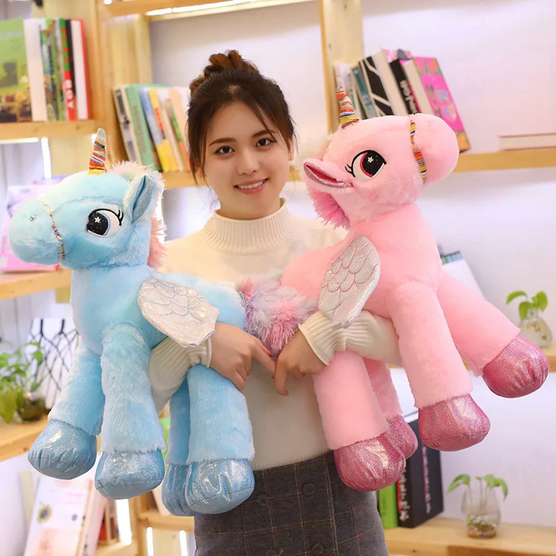 2019 New Arrival Large Unicorn Plush Toys Cute Cartoon Horse
