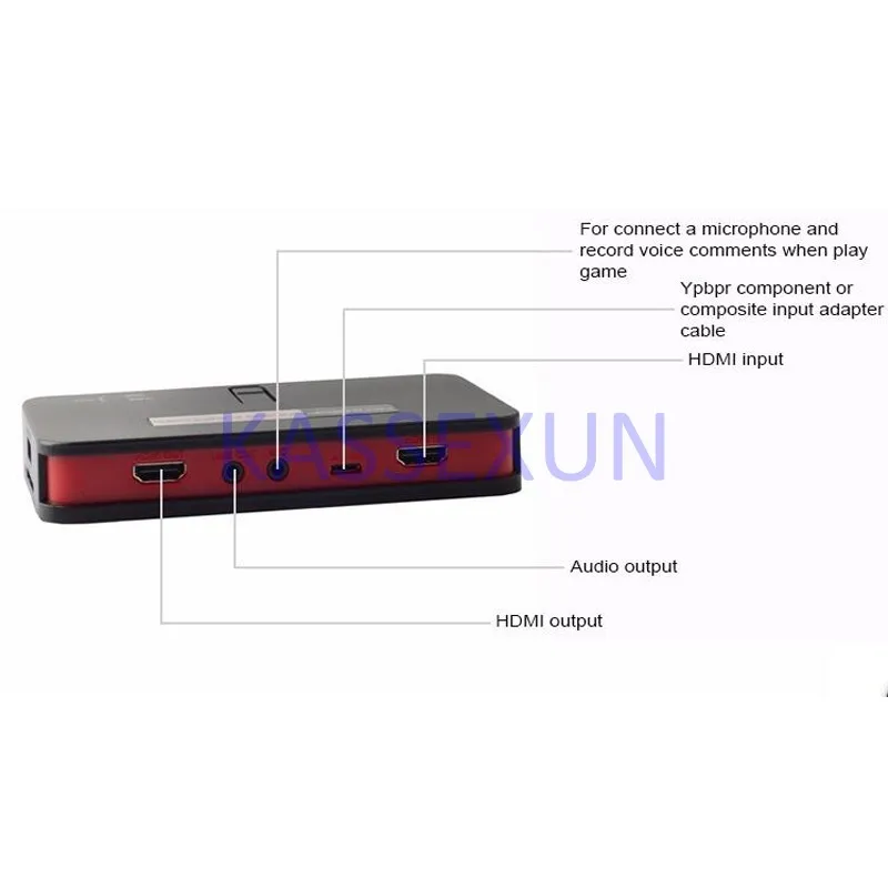 2017 Новый hd видео Захват hdmi рекордер конвертировать HDMI/YPbPr в USB драйвер SD карты