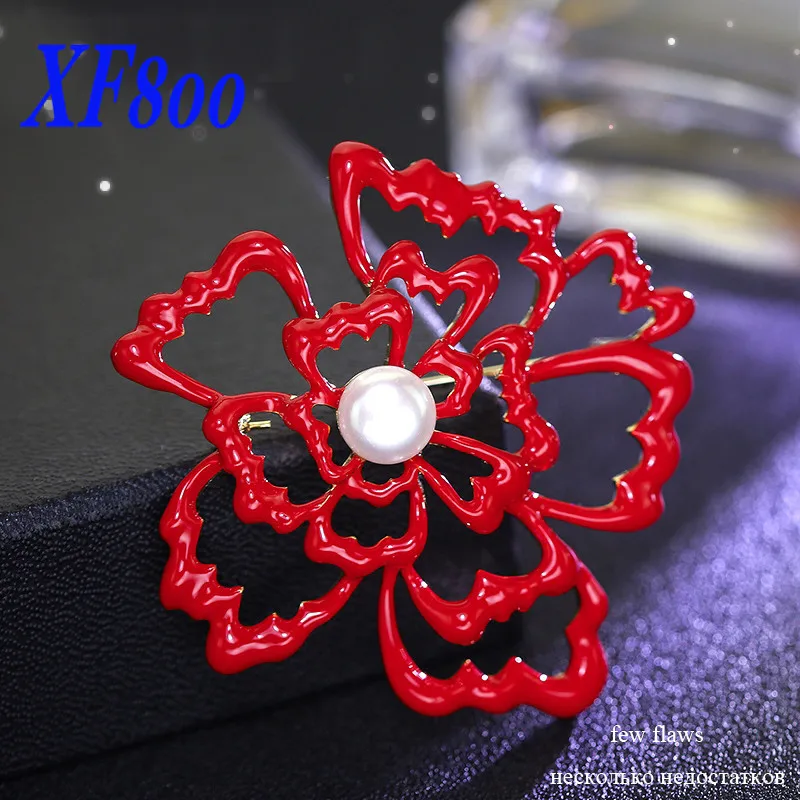 XF800 жемчужная брошь бижутерия с пресноводным жемчугом большие броши брендовые