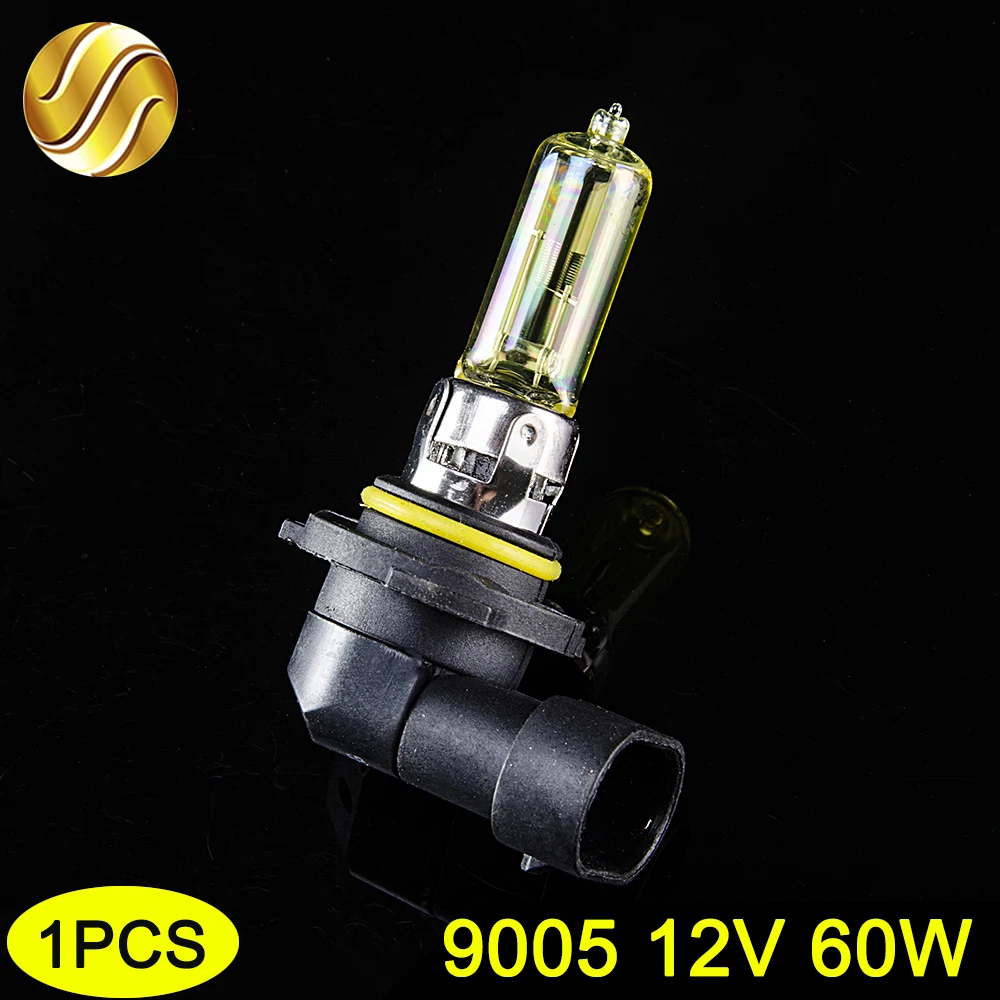Hippcron автомобиля галогеновая лампа для фар H1 H3 H4 H7 H8 H11 9005 HB3 9006 HB4 12V 60/55W 1 шт. 3000 К ксенон желтый туман светильник Точечный светильник