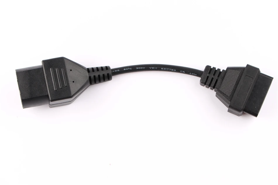 (20 шт./лот) для Mazd a 17PIN до 16PIN OBD2 OBDII кабельный разъем Ma zda 17 Pin to 16 OBD 2 II Удлинительный