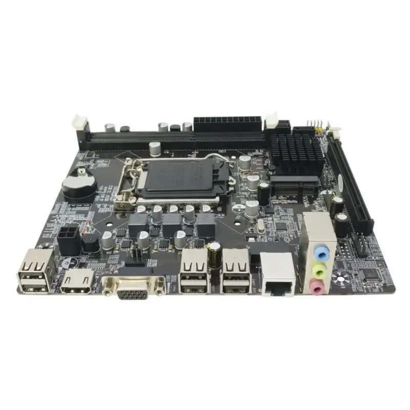 Intel H61 разъем LGA 1155 Материнская плата Micro-ATX16GB 2 DDR3 1600 1333 Память DIMM PCI-E 3 0 для ЦП Xeon Core i3