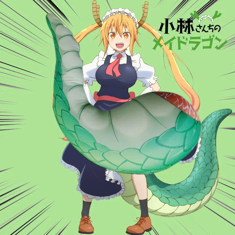 Mew большой размер 60 см аниме Kobayashi san Chi no Maid Дракон плюшевая игрушка мягкий хвост