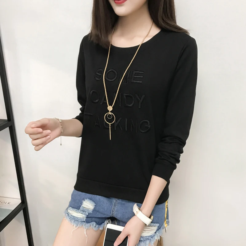 Embroidery Blouse Chemise Femme Cotton Women Blouses 2017 Womens Tops White Shirt Long Sleeve Letter Korean Plus Size 3xl Blusa |