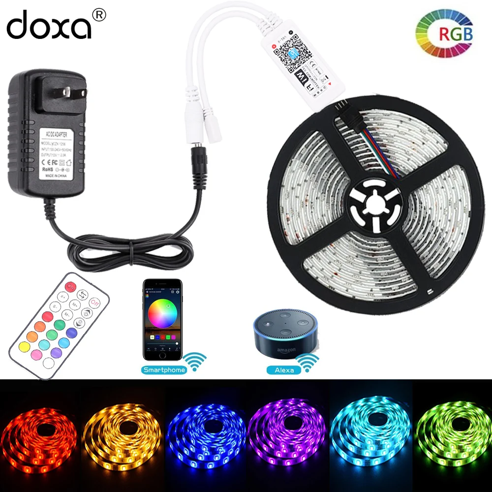 BLYN 5050 wifi Светодиодная лента RGB Водонепроницаемый 10 м ленточный светильник Echo Alexa RF