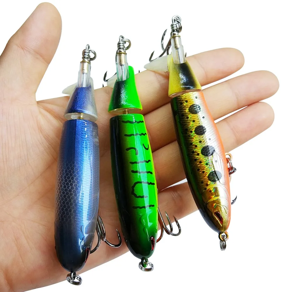 3 шт. Поверхностная приманка для рыбы Whopper Plopper 100 мм/13 г с гибким хвостом жесткие приманки Приманка воблер свимбейт для ловли басов
