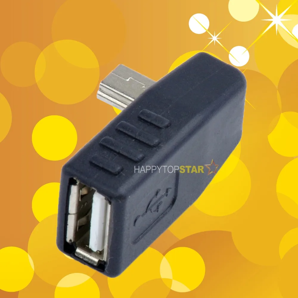 Портативный угловой мини-адаптер USB 2 0 папа-USB мама (слева) |