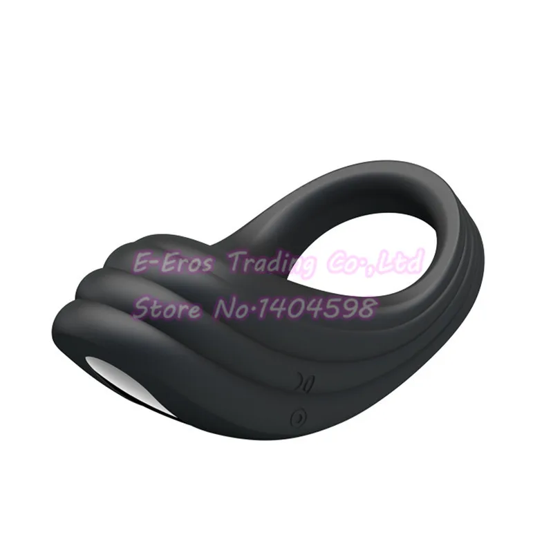 LEten USB Перезаряжаемые 7 Режим вибраций кольцо для пениса Силиконовое вибратор на