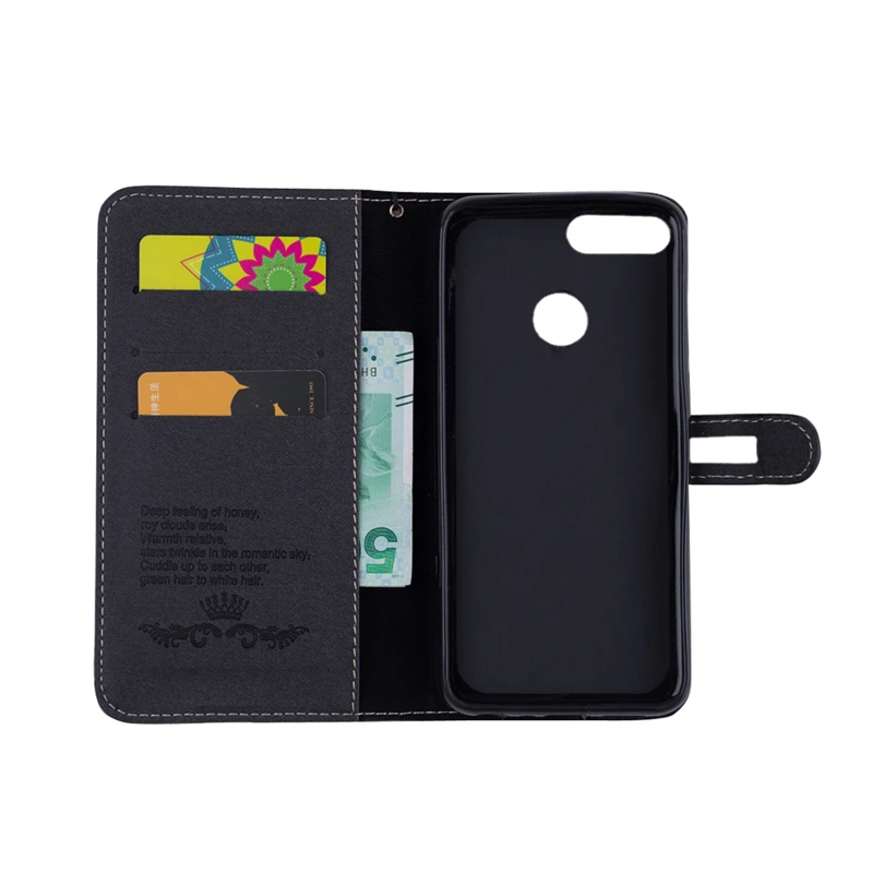 Coque Fashion Flip Case For Huawei Enjoy 7S PU Leather+Silicone Wallet Back Cover Phone | Мобильные телефоны и аксессуары