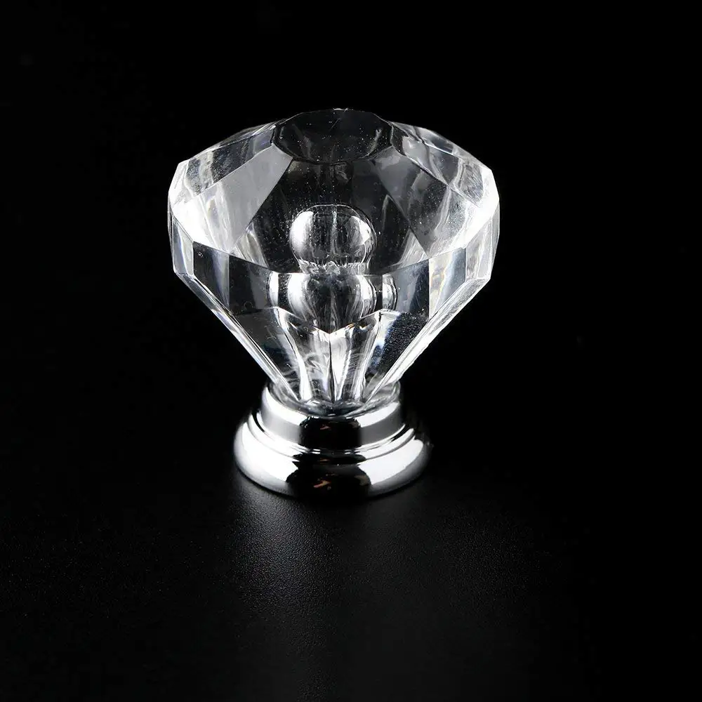 12 шт стеклянные ручки для дверцы ящика Хрустальная Алмазная ручка Pull Dia 35 мм