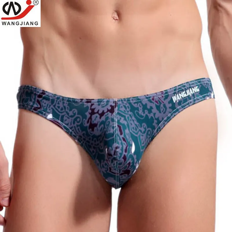 Стринги WJ мужские с низкой посадкой Брендовое пикантное нижнее белье хлопковые
