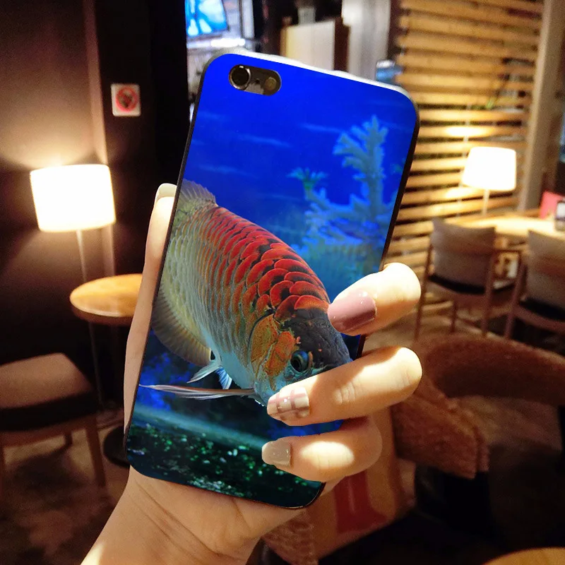 MaiYaCa золото Arowana красочные милые аксессуары для телефона чехол iPhone 8 7 6 6S Plus X 10 5 5S SE