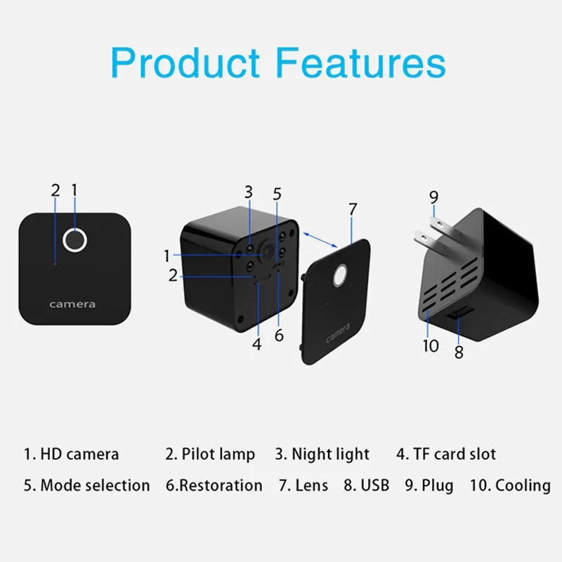 Мини WiFi камера HD 1080P датчик движения ночного видения микро камера DVR видео Диктофон Удаленная видеокамера DVR заряда